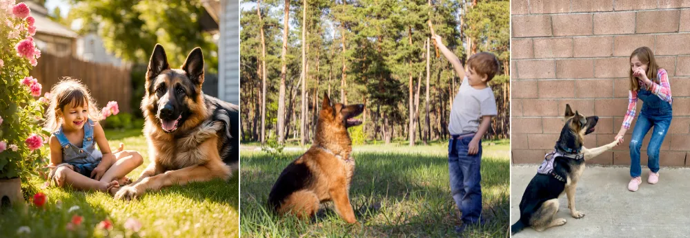 Knowing German Shepherds temperament helps in developing training strategies that promote balanced behavior in a family environment