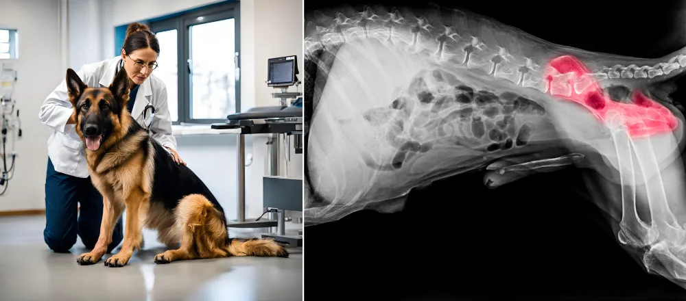 Diagnosis methods for determining hip dysplasia in German Shepherds