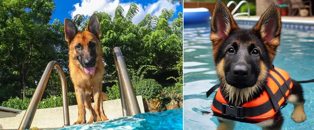 Tips for Taking Your German Shepherd to the Pool