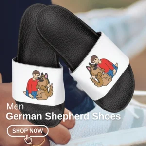 German Shepherd Shoes for Men Fire