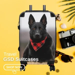 German Shepherd Travel Suitcases